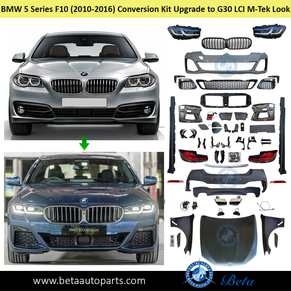 Conversion Kit Upgrade to G30 LCI M-Tek Look for BMW 5 Series F10 2010-2013 models Conversion Kit Upgrade to G30 LCI M-Tek Look for BMW 5 Series F10 2010-2013 models